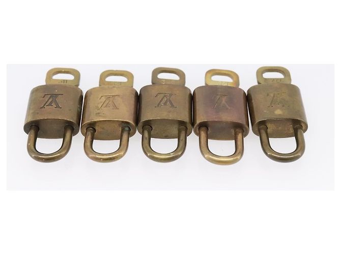 LOUIS VUITTON Set di 10 Lucchetti Lucchetto metallo Oro LV Auth 202429 D'oro - vista 7