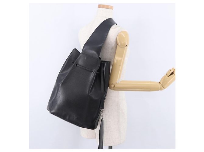 LOUIS VUITTON Epi Sac A Dos Shoulder Bag Black M80153 LV Auth ka6010 Nero - vista 23
