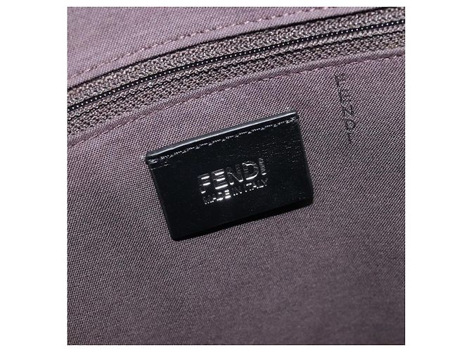 FENDI Zucca Tote Bag PVC Leder Grau Silber 7VA243 Auth 199379V Braun - Ansicht 17