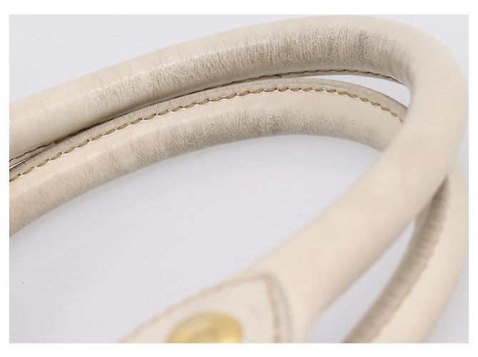 Borsa Miu Miu Vitellolux 2way White Gold Auth 201997A Bianco D'oro - vista 9