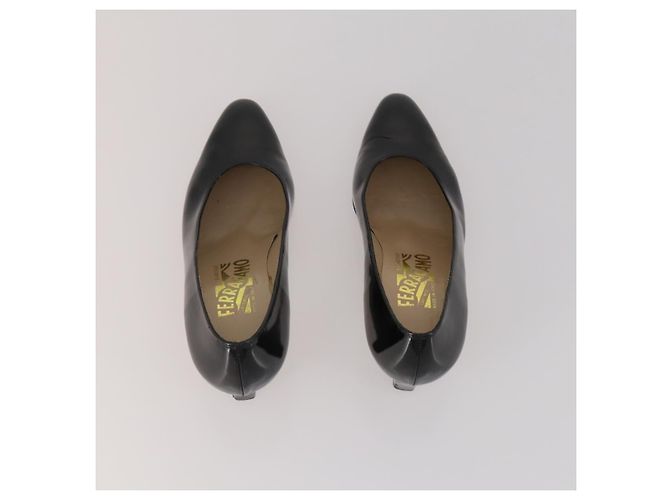 Décolleté Salvatore Ferragamo Set da 2 Beige Nero Auth BA15071 - vista 4