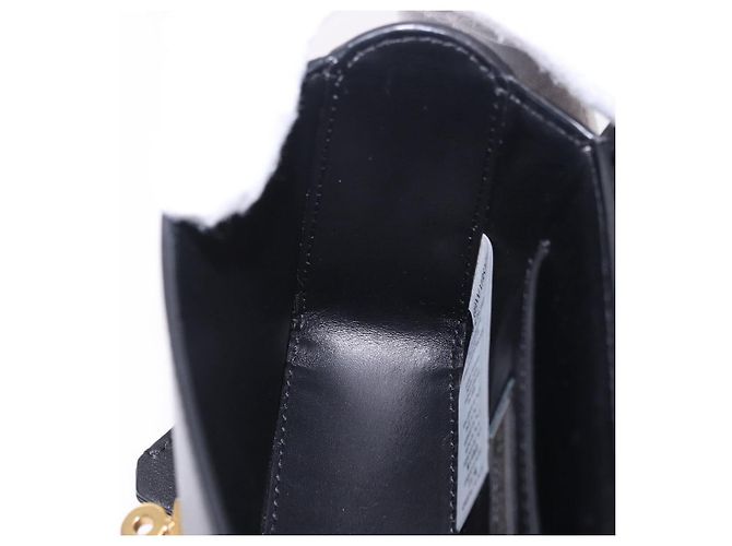 Borsa a tracolla VERSACE Medusa Chain in pelle nera e oro Auth 200090M Nero D'oro - vista 23