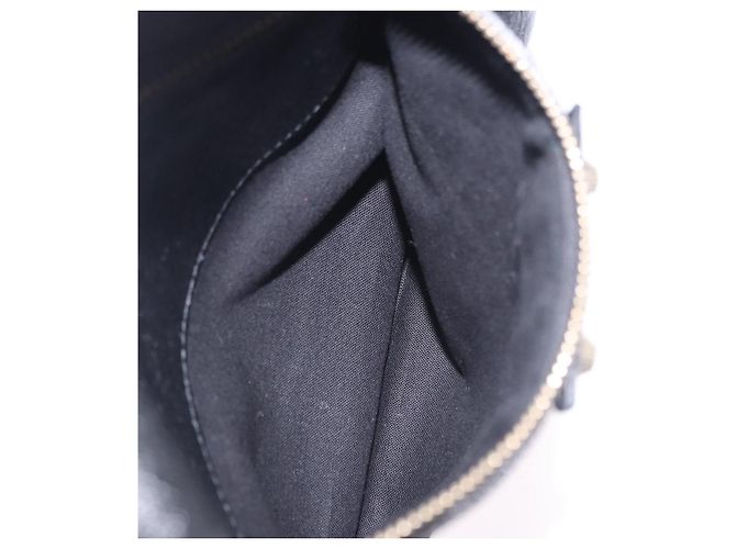 Borsa Clutch BALENCIAGA Giant in pelle nera e oro Auth 199841V Nero D'oro - vista 21