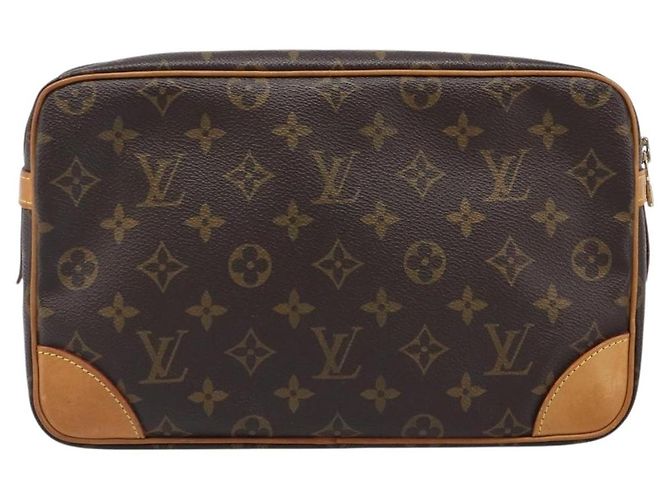 Borsa a Clutch LOUIS VUITTON Monogram Compiegne 28 M51845 LV Auth 199515A Monogramma - vista 2