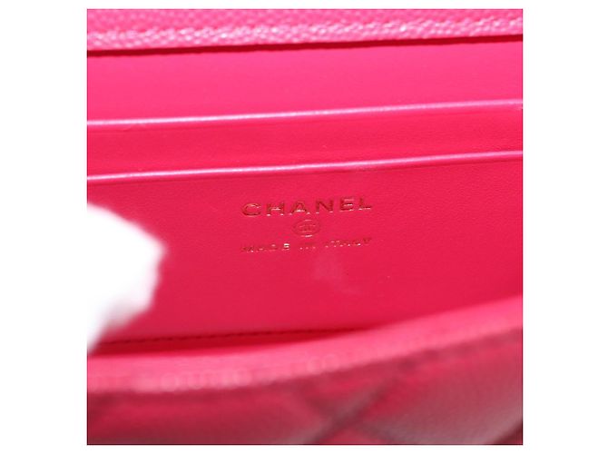 CHANEL Matelasse Top Handle Chain Caviar Skin 2way Red Gold CC Auth 200091SAM Rot Golden - Ansicht 24