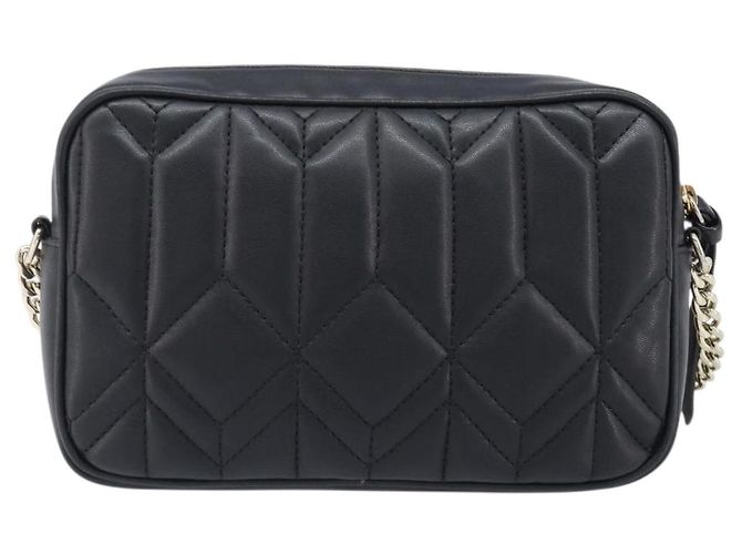 Borsa a tracolla con catena Jimmy Choo in pelle nera e oro Auth 200006A Nero D'oro - vista 2