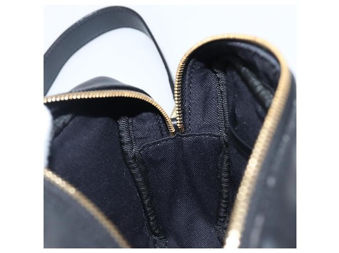 Borsa a tracolla con catena Jimmy Choo in pelle nera e oro Auth 200006A Nero D'oro - vista 22