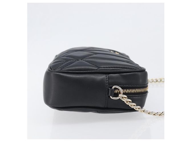 Borsa a tracolla con catena Jimmy Choo in pelle nera e oro Auth 200006A Nero D'oro - vista 3