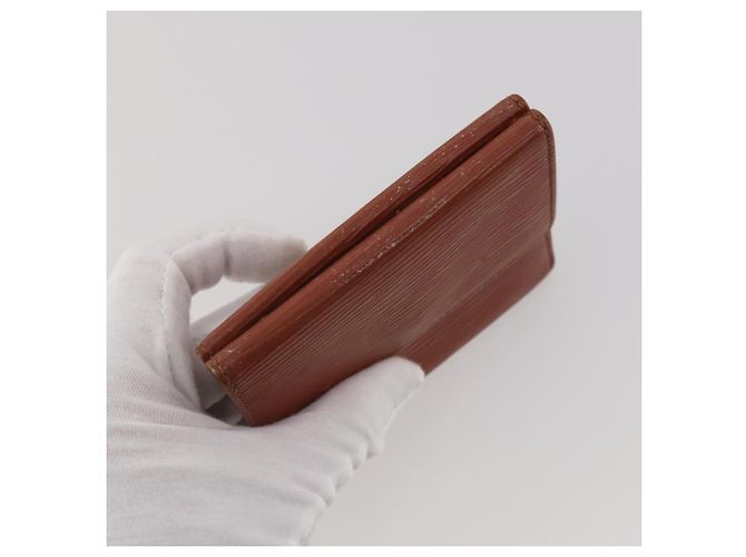 LOUIS VUITTON Monogram Vernis Epi Wallet 5 Set Red Beige Brown LV Auth BA13875 Marrone Rosso - vista 10