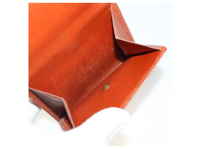 LOUIS VUITTON Monogram Vernis Epi Wallet 5 Set Red Beige Brown LV Auth BA13875 Marrone Rosso - vista 12