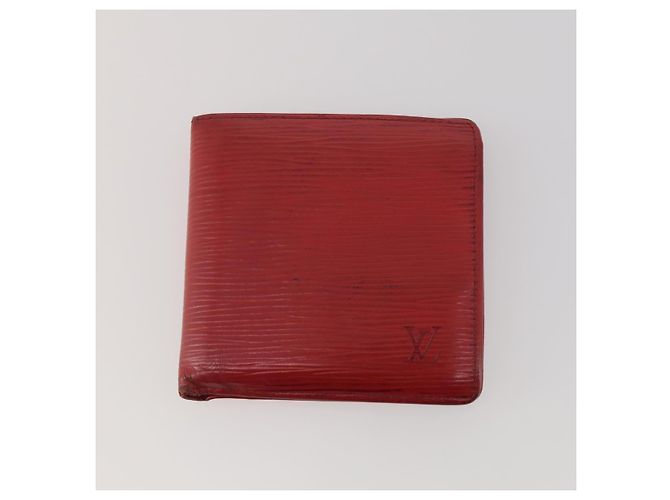 LOUIS VUITTON Monogram Vernis Epi Wallet 5 Set Red Beige Brown LV Auth BA13875 Marrone Rosso - vista 2