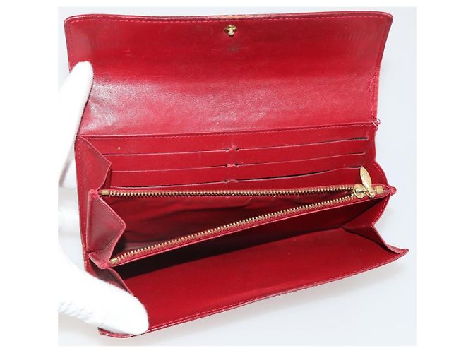 LOUIS VUITTON Monogram Vernis Epi Wallet 5 Set Red Beige Brown LV Auth BA13875 Marrone Rosso - vista 24