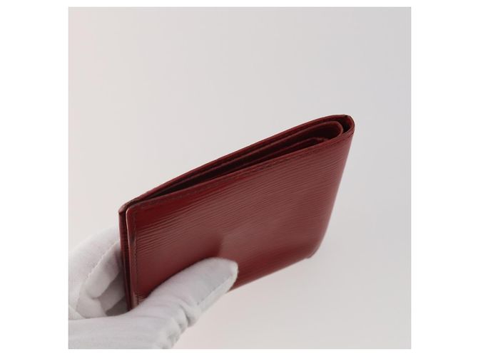 LOUIS VUITTON Monogram Vernis Epi Wallet 5 Set Red Beige Brown LV Auth BA13875 Marrone Rosso - vista 4