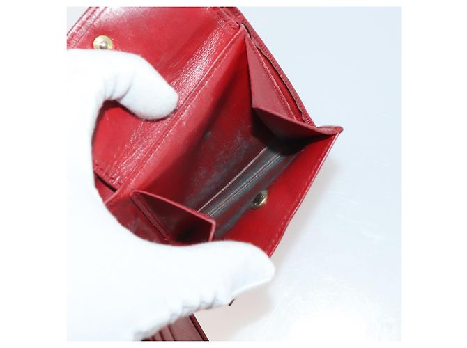 LOUIS VUITTON Monogram Vernis Epi Wallet 5 Set Red Beige Brown LV Auth BA13875 Marrone Rosso - vista 7