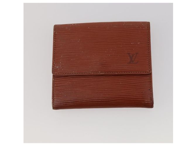 LOUIS VUITTON Monogram Vernis Epi Wallet 5 Set Red Beige Brown LV Auth BA13875 Marrone Rosso - vista 8