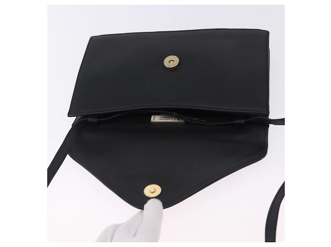 Borsa a tracolla VALENTINO in pelle nera e oro autentica bs37002 - vista 10