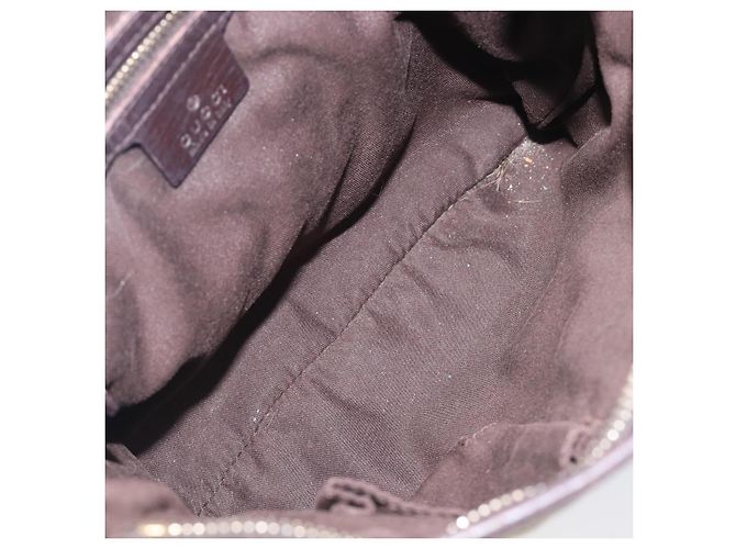 Borsa a tracolla GUCCI GG Canvas Web Sherry Line Beige Gold 144388 Auth ka6002 D'oro - vista 11