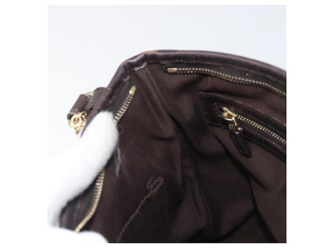 Borsa a tracolla GUCCI GG Canvas Web Sherry Line Beige Gold 144388 Auth ka6002 D'oro - vista 21