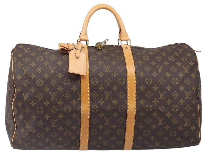 LOUIS VUITTON Monogram Keepall 55 Boston Bag M41424 LV Auth ka6039V Monogramma - vista 13