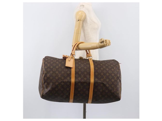 LOUIS VUITTON Monogram Keepall 55 Boston Bag M41424 LV Auth ka6039V Monogramma - vista 20