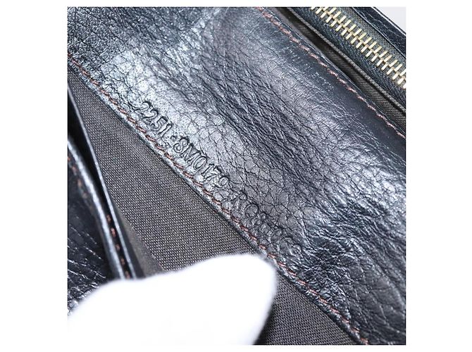 Carteira Longa FENDI Zucchino Canvas Preta Dourada Auth bs36814 Preto Dourado - vista 12