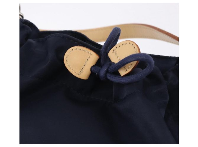 Borsa a mano BURBERRY Nylon Navy Silver Auth hk4051A Argento Blu navy - vista 10