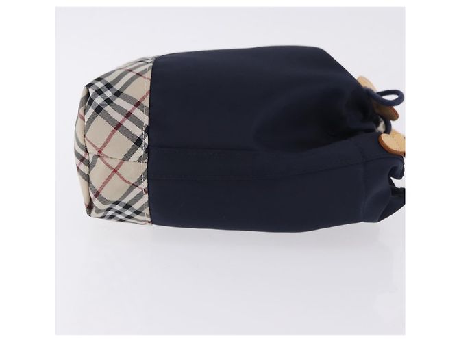Borsa a mano BURBERRY Nylon Navy Silver Auth hk4051A Argento Blu navy - vista 3