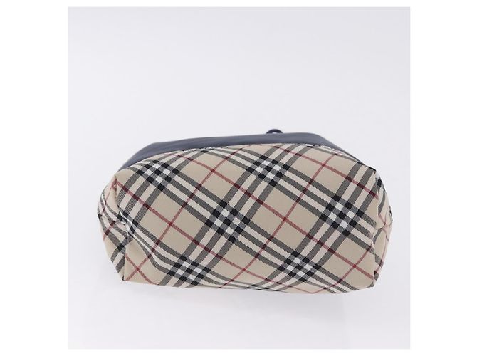 Borsa a mano BURBERRY Nylon Navy Silver Auth hk4051A Argento Blu navy - vista 5
