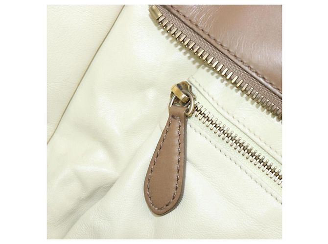 Céline CELINE Luggage Mini Shopper Hand Bag Leather Brown Gold Tone Auth 199523A Marrone - vista 24