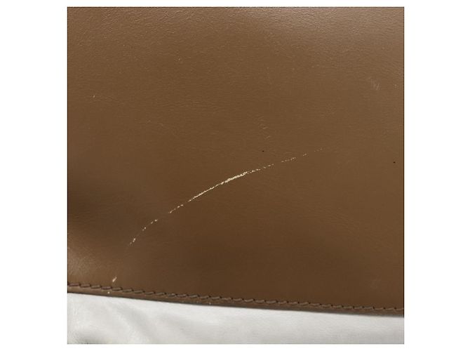 Céline CELINE Luggage Mini Shopper Hand Bag Leather Brown Gold Tone Auth 199523A Marrone - vista 6