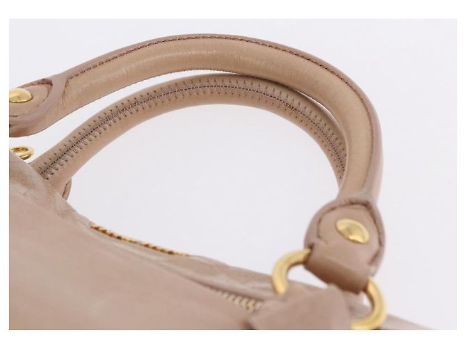 Borsa a mano Miu Miu in pelle 2way Rosa Tono Oro Auth 167577V - vista 14