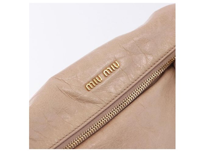 Borsa a mano Miu Miu in pelle 2way Rosa Tono Oro Auth 167577V - vista 19