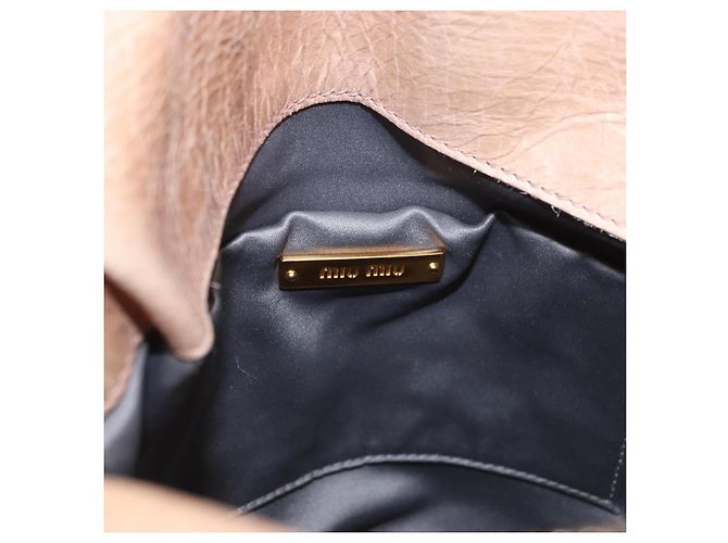 Borsa a mano Miu Miu in pelle 2way Rosa Tono Oro Auth 167577V - vista 21