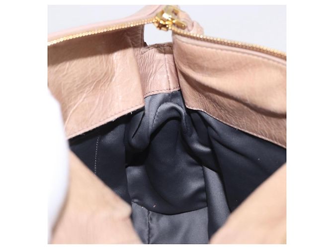 Borsa a mano Miu Miu in pelle 2way Rosa Tono Oro Auth 167577V - vista 22