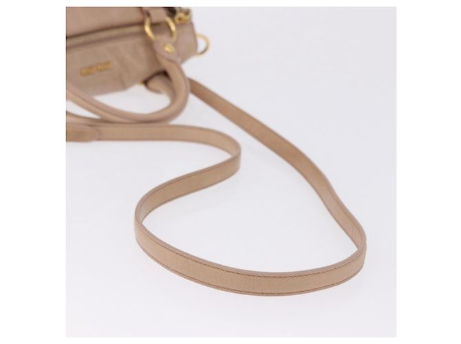 Borsa a mano Miu Miu in pelle 2way Rosa Tono Oro Auth 167577V - vista 8