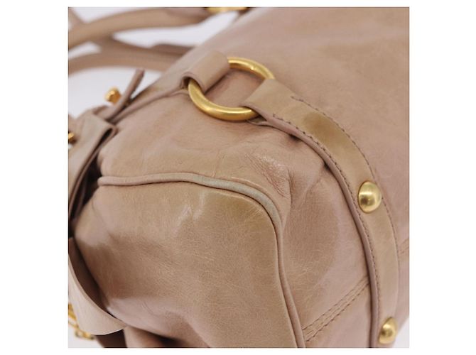 Borsa a mano Miu Miu in pelle 2way Rosa Tono Oro Auth 167577V - vista 9