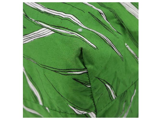 Borsa Tote Miu Miu Nylon Green Silver Auth 200289A Argento Verde - vista 14