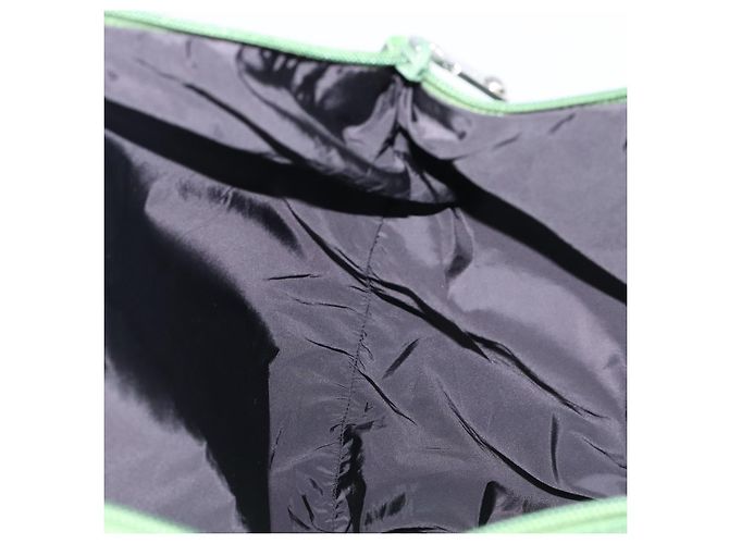 Borsa Tote Miu Miu Nylon Green Silver Auth 200289A Argento Verde - vista 19