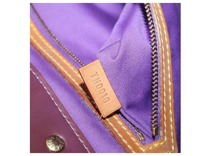 Borsa Tote LOUIS VUITTON Monogram Vernis Reade GM Purple Viole M91085 Auth ep15738 Porpora - vista 12