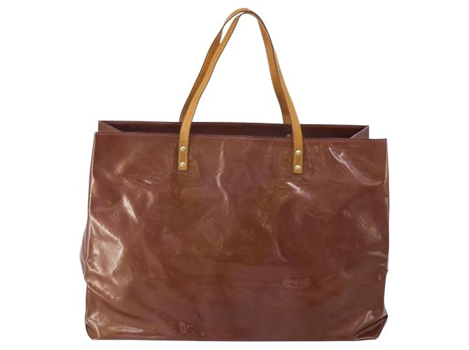 Borsa Tote LOUIS VUITTON Monogram Vernis Reade GM Purple Viole M91085 Auth ep15738 Porpora - vista 2