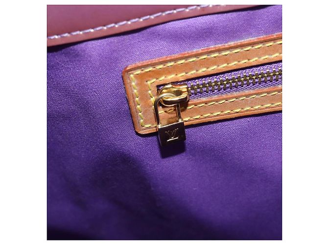 Borsa Tote LOUIS VUITTON Monogram Vernis Reade GM Purple Viole M91085 Auth ep15738 Porpora - vista 21