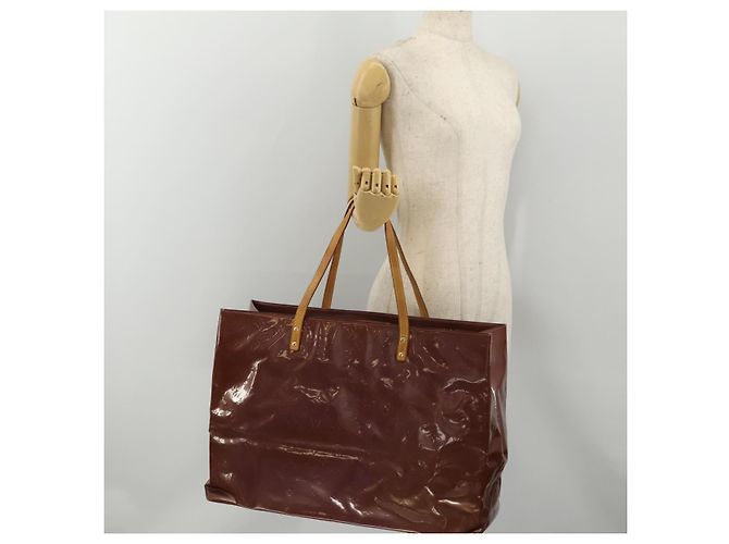 Borsa Tote LOUIS VUITTON Monogram Vernis Reade GM Purple Viole M91085 Auth ep15738 Porpora - vista 23