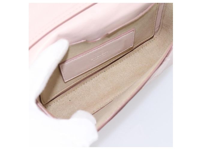 GIVENCHY Schultertasche Leder Rosa Goldton Auth 202242A Pink - Ansicht 12