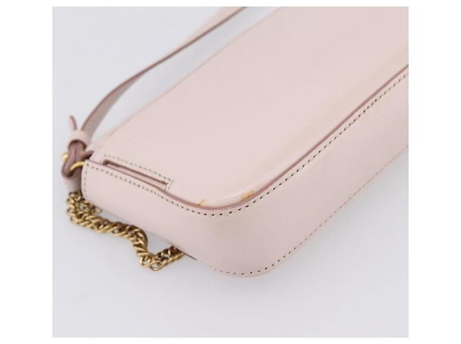 GIVENCHY Schultertasche Leder Rosa Goldton Auth 202242A Pink - Ansicht 17