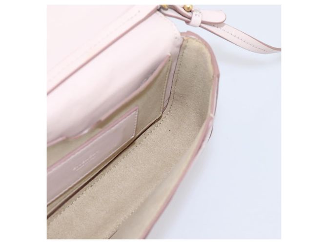 GIVENCHY Schultertasche Leder Rosa Goldton Auth 202242A Pink - Ansicht 19
