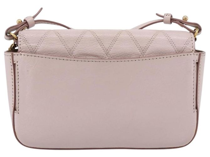 GIVENCHY Schultertasche Leder Rosa Goldton Auth 202242A Pink - Ansicht 2