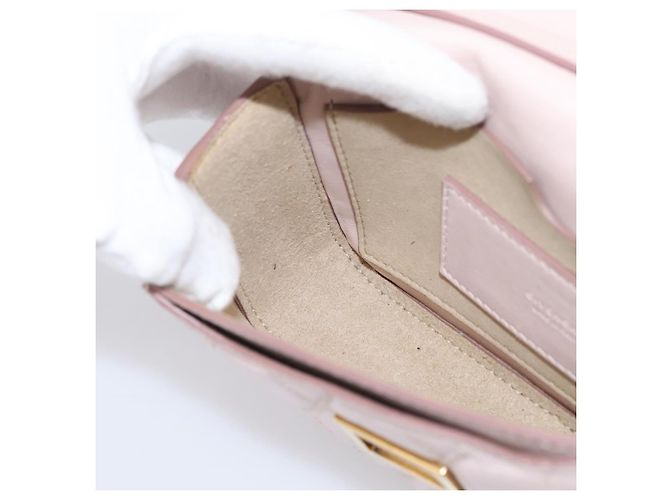 GIVENCHY Schultertasche Leder Rosa Goldton Auth 202242A Pink - Ansicht 20