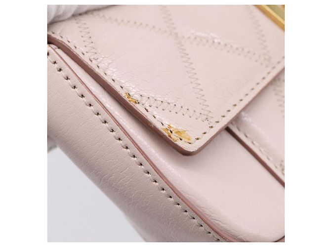 GIVENCHY Schultertasche Leder Rosa Goldton Auth 202242A Pink - Ansicht 9