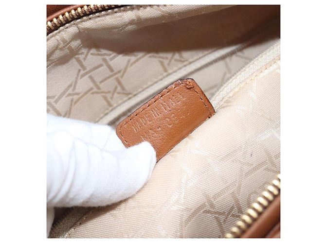 Borsa Christian Dior Canage in pelle marrone e oro autentica bs36947 D'oro - vista 12