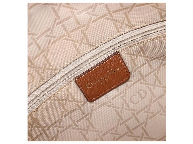 Borsa Christian Dior Canage in pelle marrone e oro autentica bs36947 D'oro - vista 18